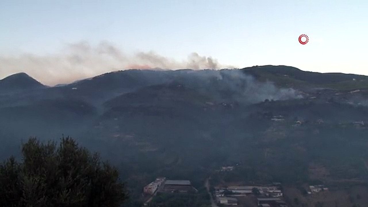 Hatay'daki orman yangına havadan müdahale tekrardan başladı