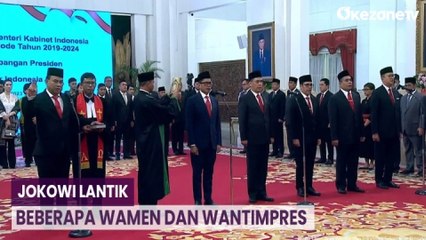 Selain Menkominfo, Jokowi Juga Lantik Beberapa Wamen dan Wantimpres