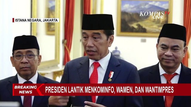 Lantik Menkominfo Budie Arie Setiadi, Jokowi: Penyelesaian BTS Harus Diutamakan
