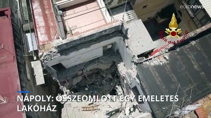 Összeomlott egy emeletes lakóház Nápolyban