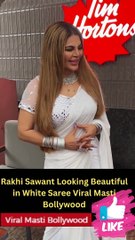 Rakhi Sawant Looking Beautiful in White Saree Viral Masti Bollywood