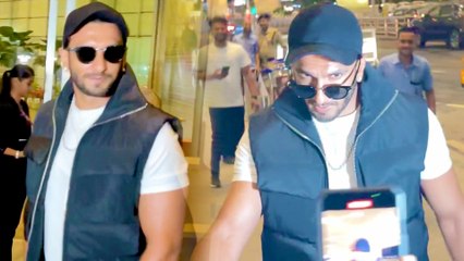 Ranveer Singh का एअरपोर्ट पर दिखा हैंडसम लुक