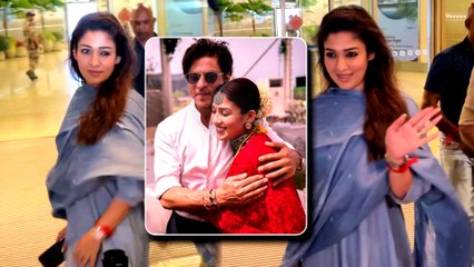 "Jawan" Actress Nayanthara Spotted At Mumbai Airport