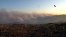 Çanakkale'deki orman yangınına sabahın ilk saatleriyle beraber havadan müdahale başladı