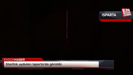 Starlink uyduları Isparta'da görüldü