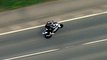 Watch: Reckless motorcyclist pulls wheelies during high-speed police chase