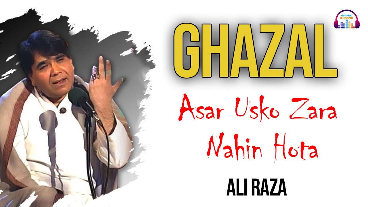 Asar Usko Zara Nahin Hota | Ali Raza | Ghazal | Gaane Shaane - video ...