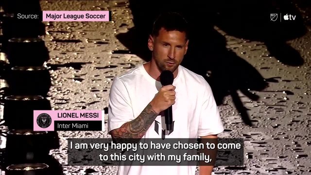 Messi 'very happy' to have chosen Inter Miami