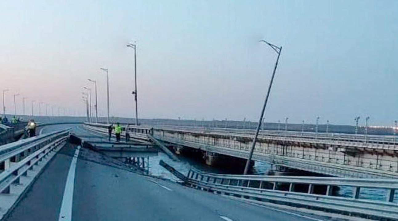 Explosion an Krim-Brücke: 