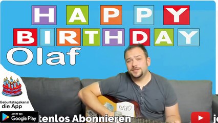 Happy Birthday, Olaf! Geburtstagsgrüße an Olaf