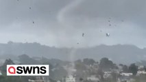 Tornado in Puerto Rico sends debris flying hundreds of feet into the air