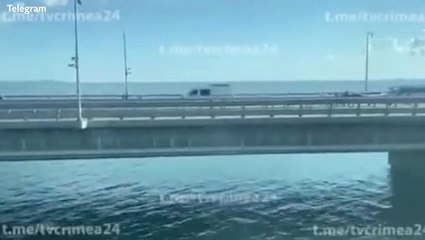 Crimean Bridge badly damaged after ‘multiple blasts’ in early hours