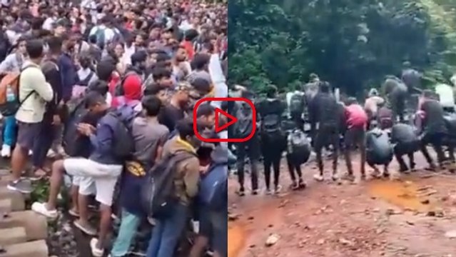 Dudhsagar Waterfalls को करीब से देखने पर क्यों लगी रोक? पर्यटकों से GRP ने करा ली उठक- बैठक