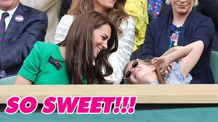 Princess Kate and Princess Charlotte show off their sweet mother daughter moments in the stands