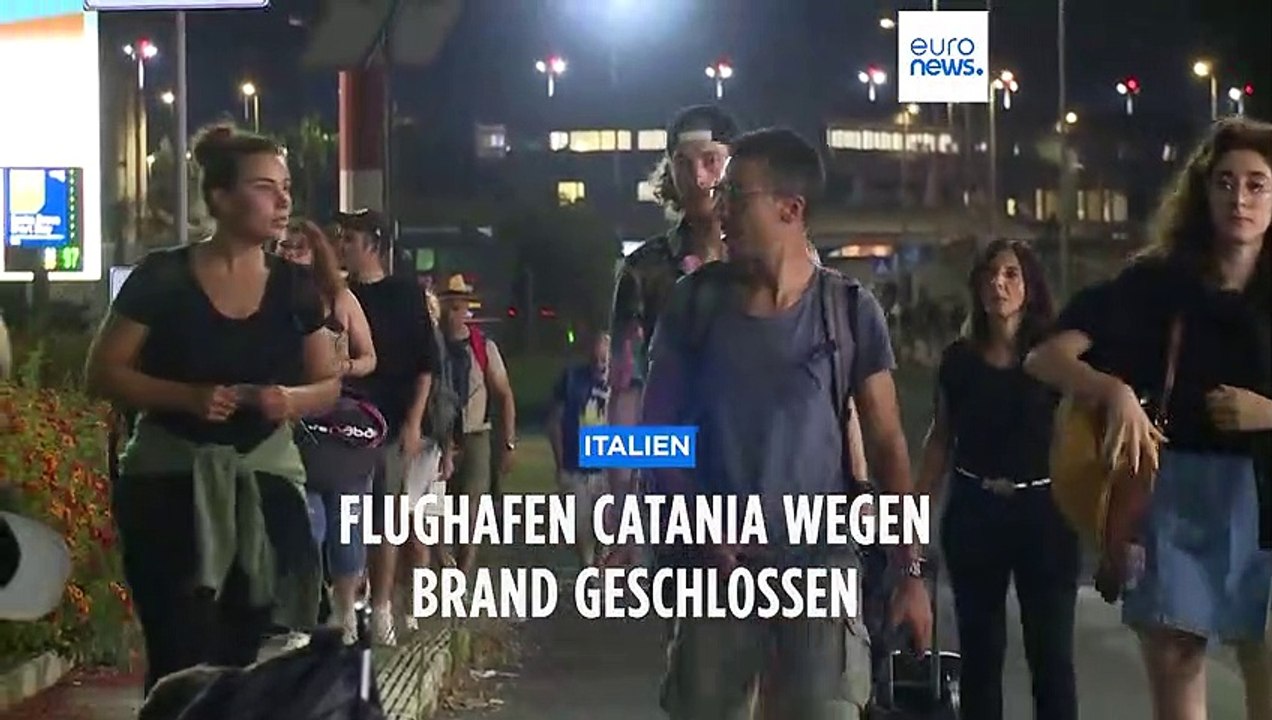 Brand in Ankunftshalle: Flughafen Catania bis Mittwoch geschlossen