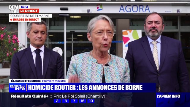 Sécurité routière: le gouvernement souhaite améliorer la prévention et renforcer les sanctions , indique Élisabeth Borne