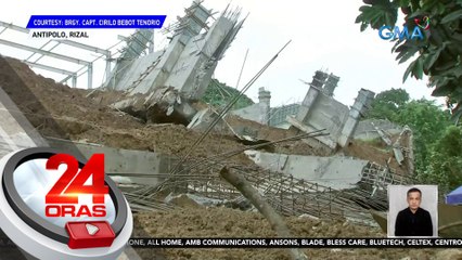 1 patay, sa pagguho ng pader sa construction site | 24 Oras