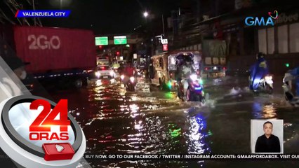 Baha, namerwisyo sa ilang lungsod sa Metro Manila; daloy ng trapiko, apektado | 24 Oras