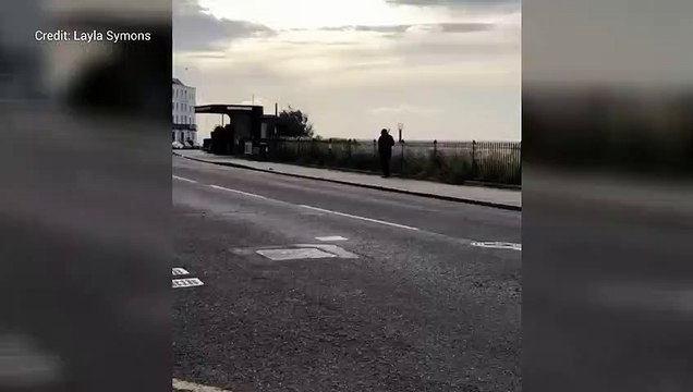 Balaclava-clad man swings bat in Margate