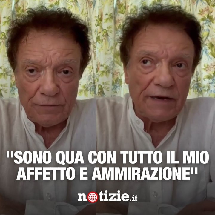 “Sono qua con tutto il mio affetto e ammirazione”