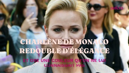 Charlène de Monaco redouble d'élégance et ose une couleur qu'on ne lui connaissait pas