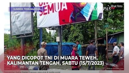 Скачать видео: Respons Ganjar Pranowo, Baliho Gambar Dirinya Dicopot TNI di Muara Teweh, Kalimantan Tengah