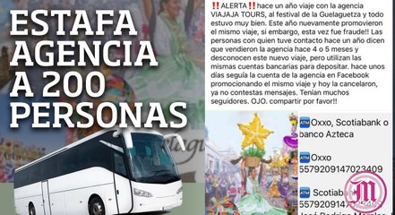 Depositan anticipo y no hay viaje; estafa agencia a 240 personas en Morelos