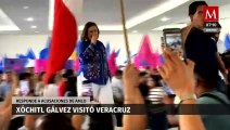 Xóchitl Gálvez visitó Veracruz, responde a acusaciones de Andrés Manuel López Obrador