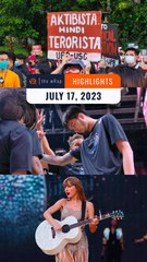 Download Video: Rappler's highlights: AMLC, Cordillera activists, Kai Sotto, Taylor Swift | The wRap | July 17, 2023