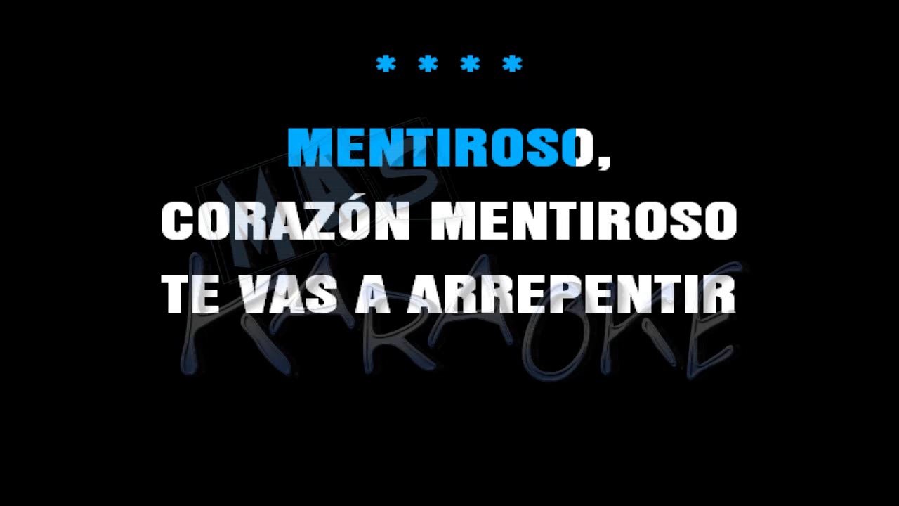 CORAZON MENTIROSO - Karina (karaoke)