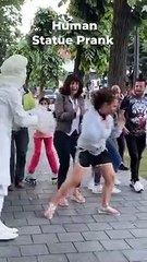 Human Statue Prank