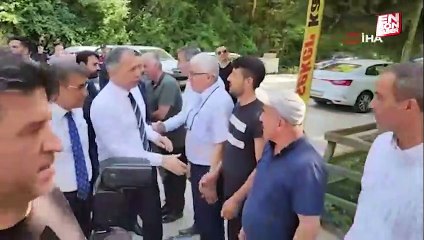 Ali Yerlikaya'nın selin vurduğu Karabük'te gurbetçi vatandaş ile diyaloğu
