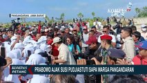 Didampingi Susi Pudjiastuti, Prabowo Subianto Lepas Ratusan Anak Penyu di Pantai Barat Pangandaran