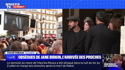 Retransmission des obsèques de Jane Birkin sur BFMTV.