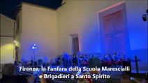 Firenze, la Fanfara della Scuola Marescialli e Brigadieri di Firenze suona  a Santo Spirito