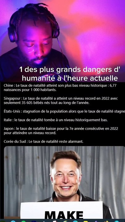 la décroissance démographique selon Elon Musk#elonmusk #décroissance #démographie #natalité
