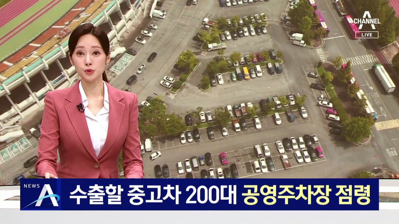 ‘수출 중고차’ 200대가 공영주차장 점령…무더기 얌체 주차
