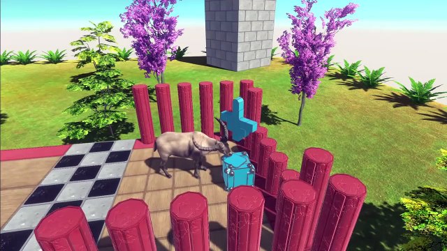 10x Animals VS Giant Spike Trap - Who Can Survive ARBS TV - Animal Revolt Battle Simulator