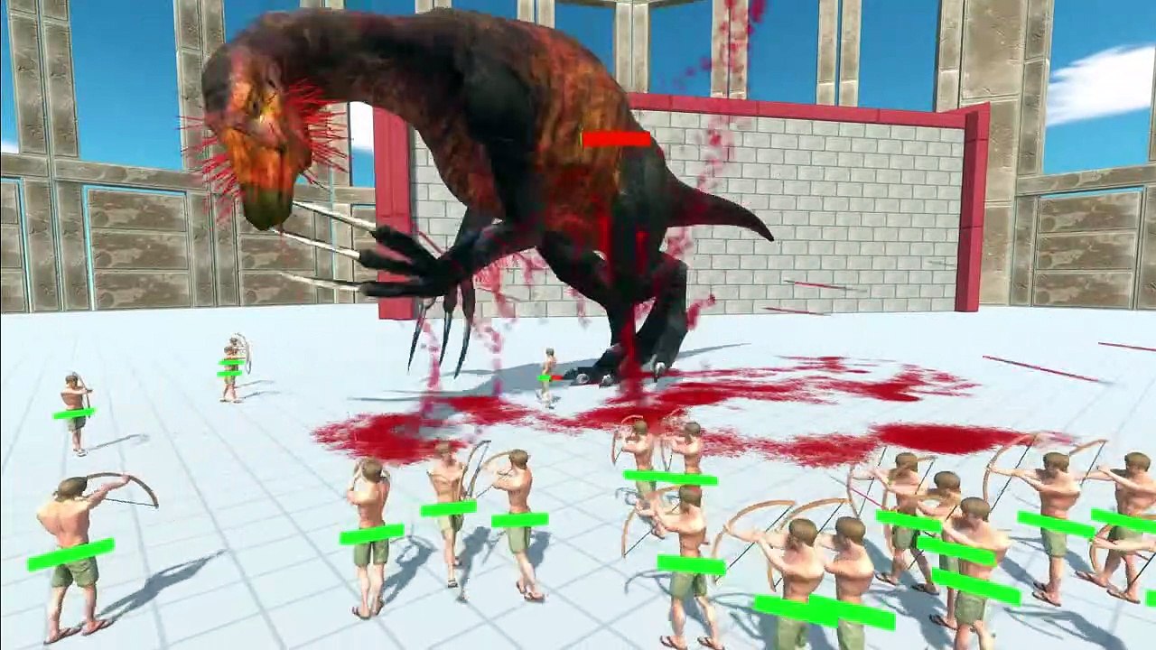 50x Archers Vs Every Giant Unit ARBS   Animal Revolt Battle Simulator