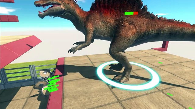 Dinosaurs Race - Dinosaurs Run Through Epic Head Challenge - Animal Revolt Battle Simulator