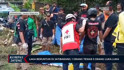 Laka Beruntun di Jatibarang, 1 Orang Tewas, 3 Orang Luka-luka