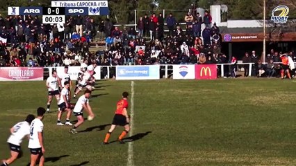 Try de Patricio Cantalejos para Sociedad Sportiva, a los 21 segundos