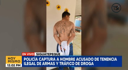 Capturan a hombre en posesión de armas y drogas en Siguatepeque