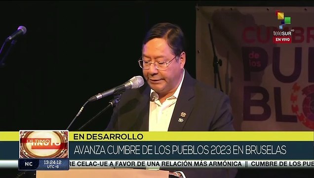 Pdte. Luis Arce aboga por la unidad de los pueblos contra el imperialismo en Cumbre de los Pueblos
