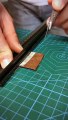 Making a leather wristband by hand - Leathercraft bracelet