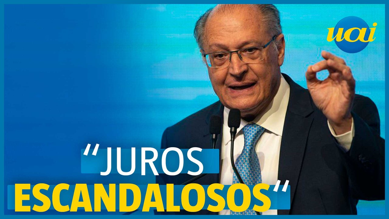 'Brasil vai bem, falta juros escandalosos cair', diz Alckmin