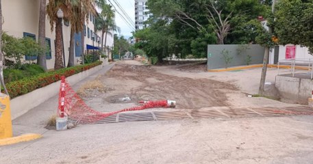 Sin avances en obra de calle María Montessori
