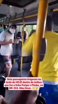 Passageiros saem na mão em ônibus que fazia linha Paripe x Pituba; veja