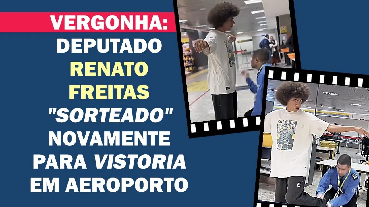 DESTA VEZ NO AEROPORTO DE BRASÍLIA, SEMPRE "ALEATÓRIO", MAS O 'SORTEADO' É SEMPRE ELE | Cortes 247