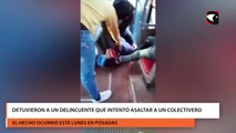 Detuvieron a un delincuente que intentó asaltar a un colectivero